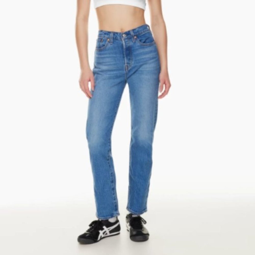 Levi's Wedgie Straight Button Fly Denim Jeans Size 27